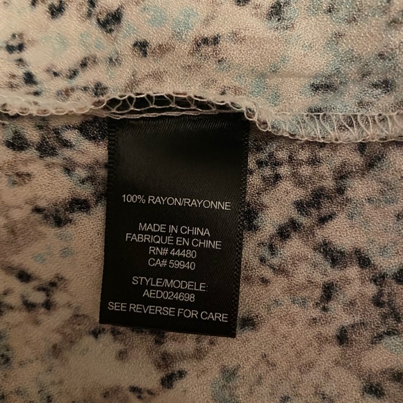 AFRM Mariska Floral Long Sleeves Square Neck Button Front Midi Dress Snake sz M - Picture 8 of 8